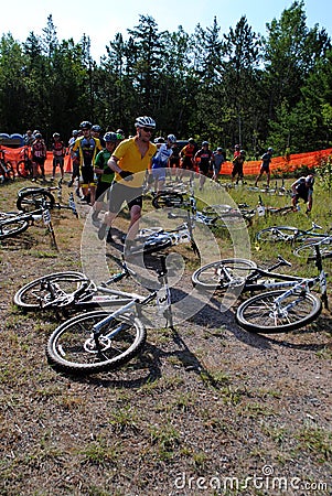 Mountain Bike Racers Editorial Stock Photo