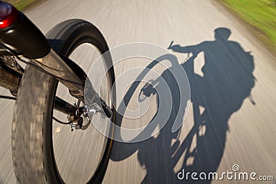 Mountain biking Stock Photo