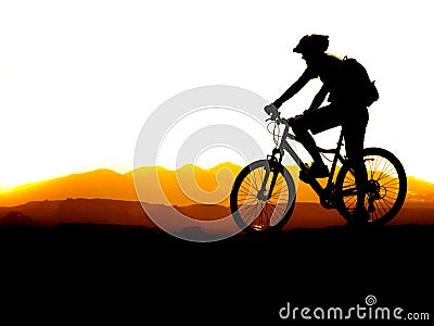 Mountain Biking Stock Photo