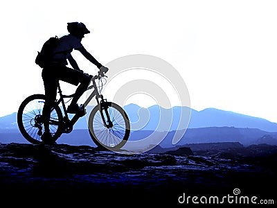 Mountain Biking Stock Photo