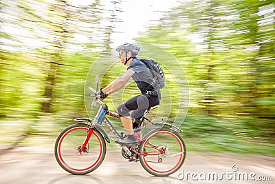 Mountain biking Editorial Stock Photo