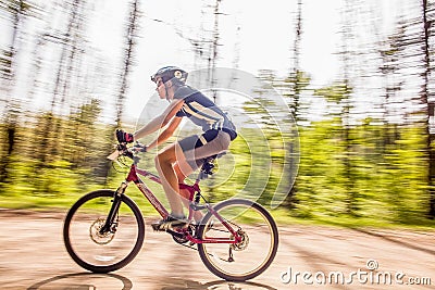 Mountain biking Editorial Stock Photo