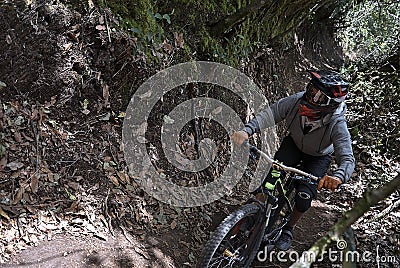 Mountain biking training in Pasto Colombia Editorial Stock Photo