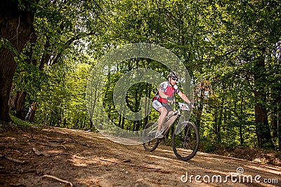 Mountain biking Editorial Stock Photo