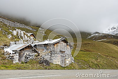 Mountain Cabin Stock Photo