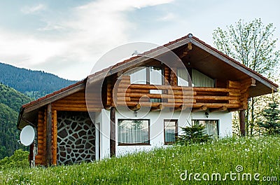 Mountain Cabin Stock Photo