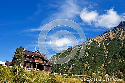 Mountain chalet Stock Photo