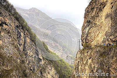 Mountain Cherek gorge Stock Photo