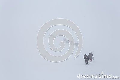 Mountain climbers Editorial Stock Photo