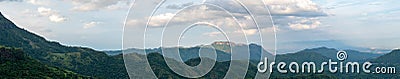 Mountain and clouds in rainy weather.Panorama scene Stock Photo