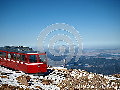 Mountain Cog Wheel Train Stock Photo