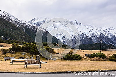 Mountain Cook, New Zealand Stock Photo