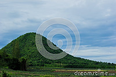 Mountain in the countryside Stock Photo