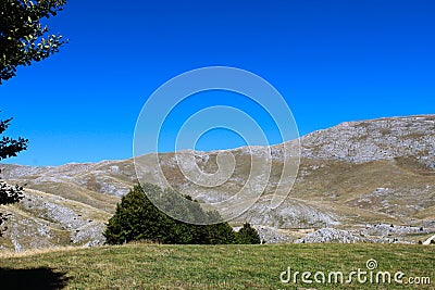 Mountain desolation on the mountain Bjelasnica Stock Photo