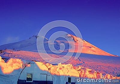 Mountain Elbrus Stock Photo