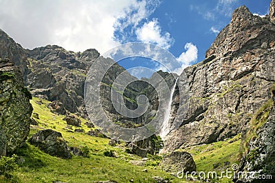 Mountain falls Stock Photo