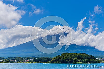 Mountain Fuji sunrise in Japan Stock Photo