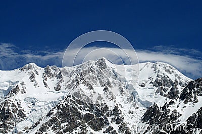 Mountain glaciers landscape Stock Photo