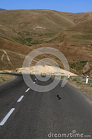 Mountain highway Stock Photo