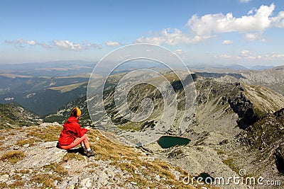 Mountain hike Stock Photo