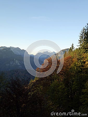 Mountain hiking tour Hochstaufen mountain in Bavaria, Germany Stock Photo