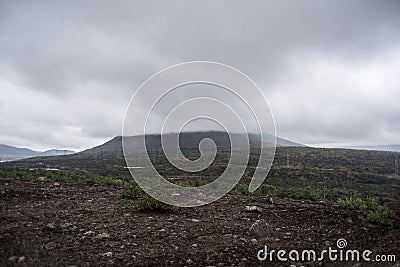 Mountain in the Khibiny Stock Photo