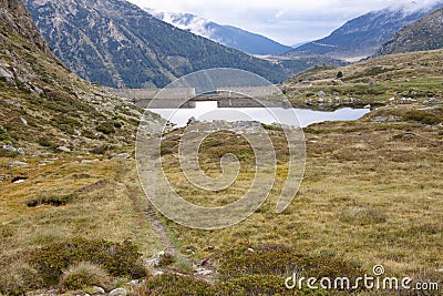 Mountain lake, Andora Stock Photo