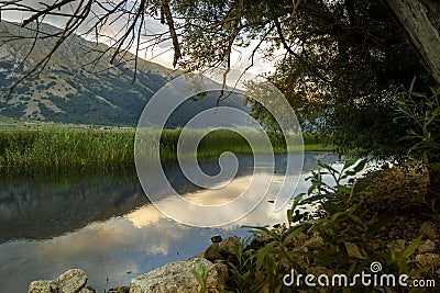 Mountain lake Stock Photo