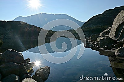 Mountain lake Stock Photo