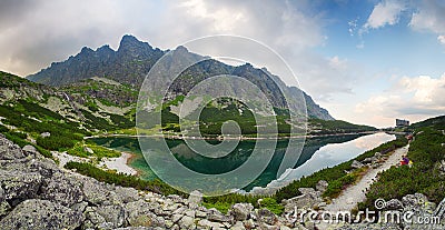 Mountain lake - Slovakia valey Velicka Stock Photo