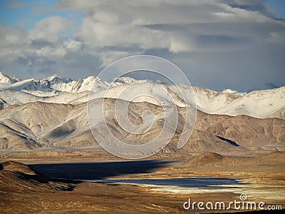 Mountain landcape in the Pamir Stock Photo