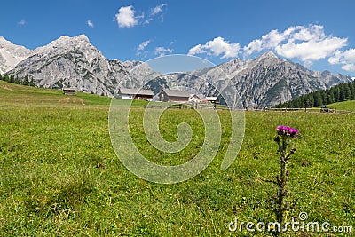 Mountain landscape in the Alps near Walderalm, Austria, Tirol Stock Photo