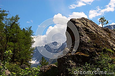 Mountain landscape of Altay. Stock Photo