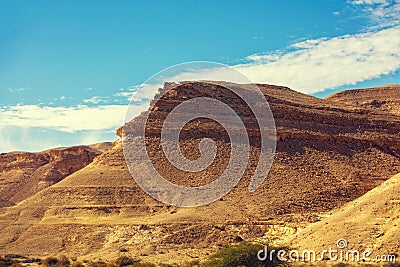 Mountain landscape. Beautiful sandstone mount Stock Photo