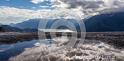 Mountain Landscape in Canadian Nature. Chief Mountain in Squamish, BC, Canada Stock Photo