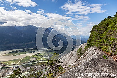 Mountain Landscape in Canadian Nature. Chief Mountain in Squamish, BC, Canada Stock Photo