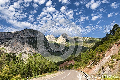 Mountain landscape in Catalunya Stock Photo