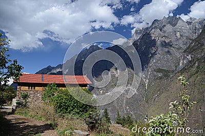 Mountain landscape of China Editorial Stock Photo
