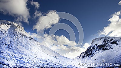 Mountain landscape on a clear sunny day Stock Photo