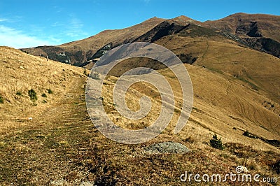 Mountain landscape in Rodnei mountains, Romania Stock Photo