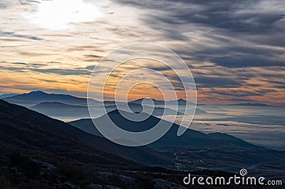 Mountain in Greece Stock Photo