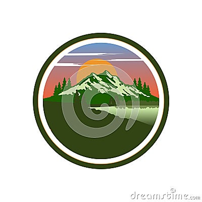 Mountain landscape design vector Vector Illustration