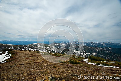 Mountain landscapes in the Khamar-Daban mountains Stock Photo