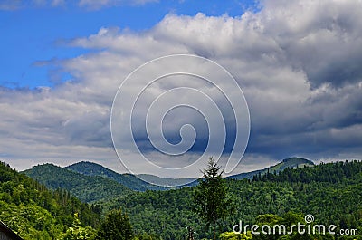 Mountain landscapes in the summer Stock Photo