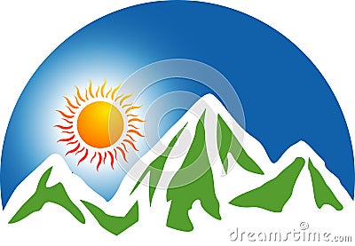 Mountain logo Vector Illustration