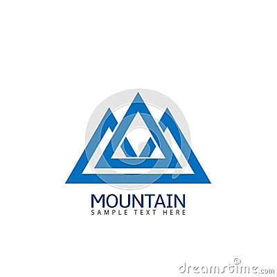 Mountain logo icon Vector Illustration