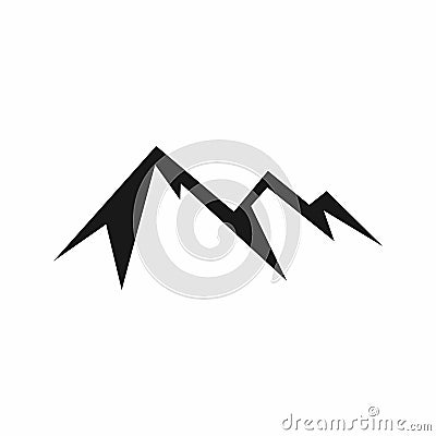 Mountain logo monogram Stock Photo