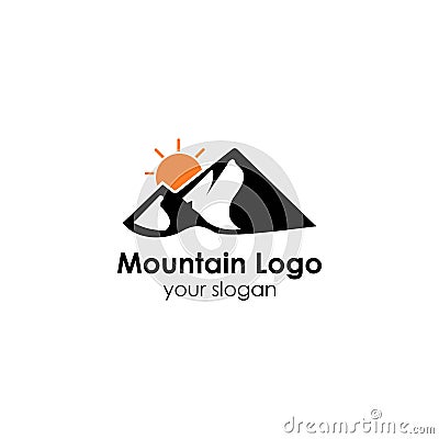 mountain logo template Stock Photo