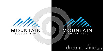 mountain logo vector design emblem Vector Illustration