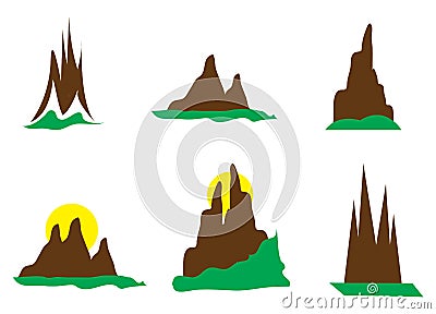 Mountain Logos Vector Illustration